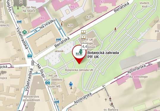 Mapy.cz: You'll find us here Botanická zahrada na mapy.cz